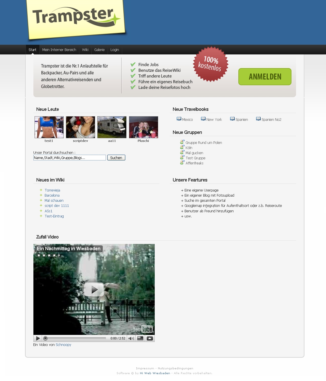Trampster Travel Social Community System