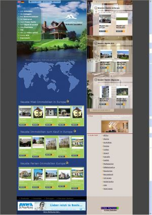 Internationale Immobilien V3.0 inkl. Werbekunden Management System,Gebühren Funktion und Video Upload
