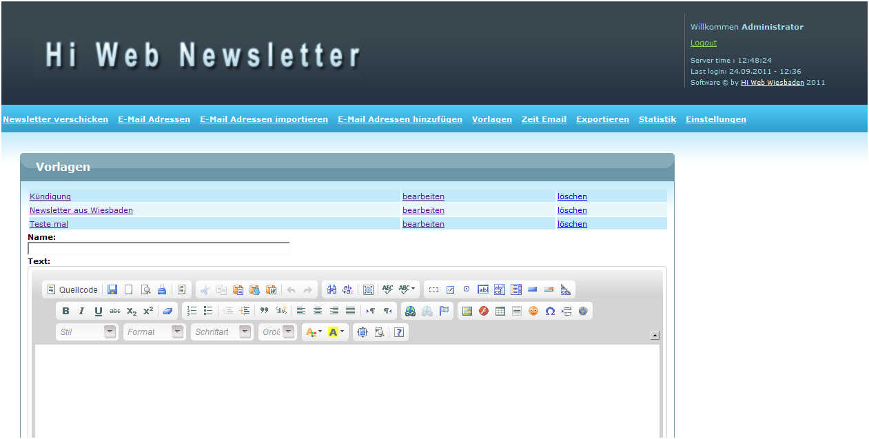 Newsletter Profi Script