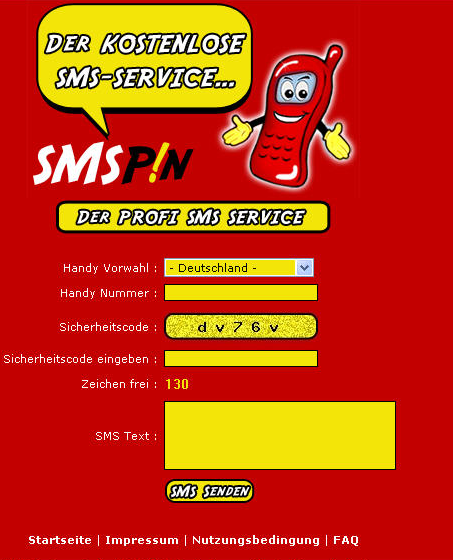 Free SMS Komplett Script