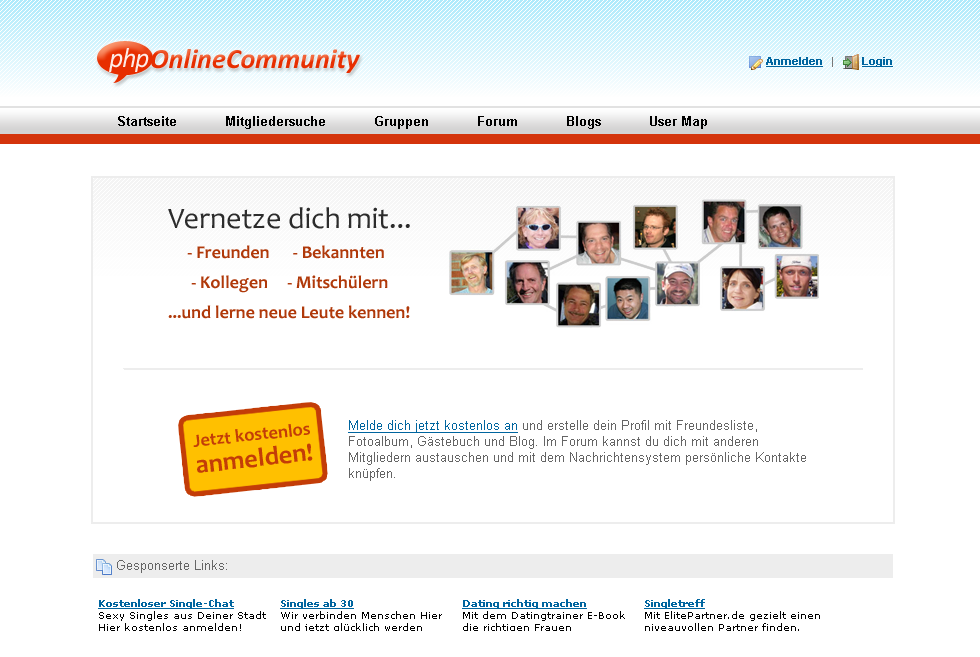 Social Network Freunde Community Script