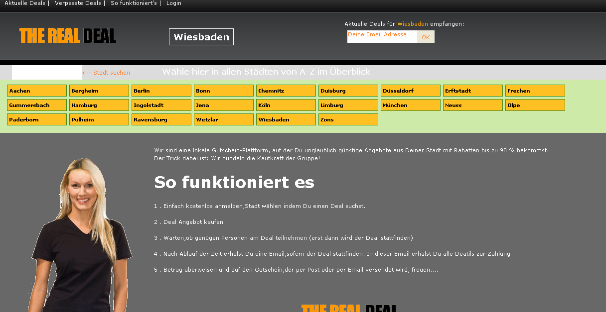 PHP Script Citydeal - Jeden Tag ein neuer Deal