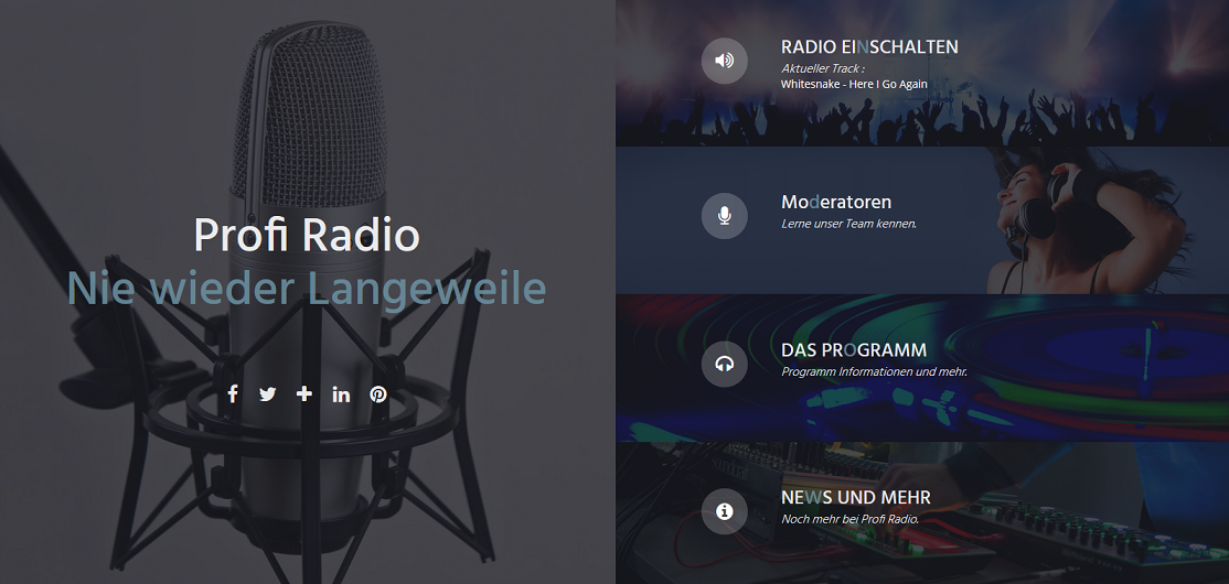 Komplettes CMS Webradio Standart Script mit Cam Funktion