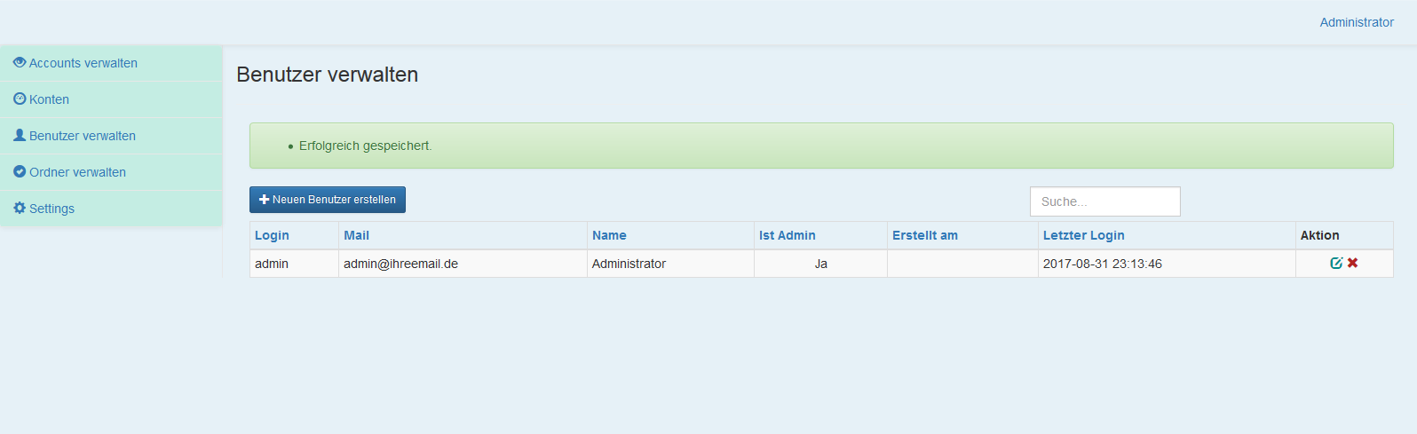 Passwort Management Script