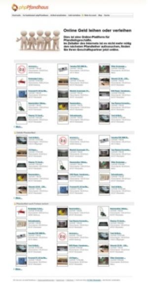 PHP Script Online Pfandhaus System